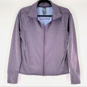 Champion Fleece Track Jacket Purple